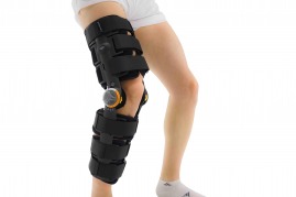 adjustable angle knee orthesis with bar-imported