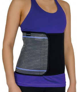 abdominal corset dark grey colour ( monofilament corset fabric )