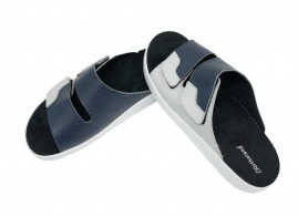 demonte slipper dark blue-white for men