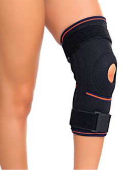 hinged knee brace (with steel joint)