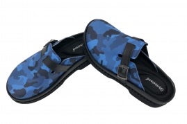 sabo camouflage buckle slipper blue