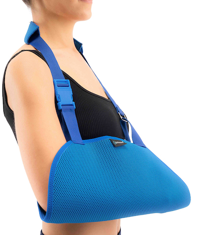 arm sling unisize blue colour (airtex fabric)