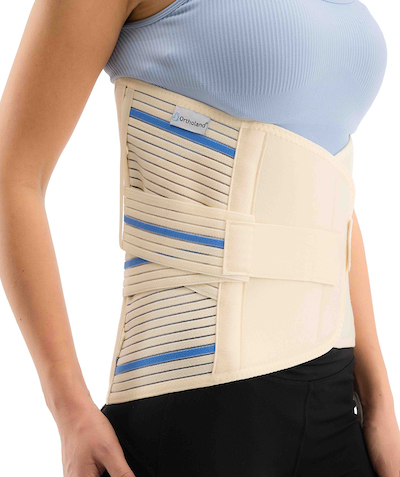lumbosacral corset with steel baleen 32 cm (monofilament fabric)