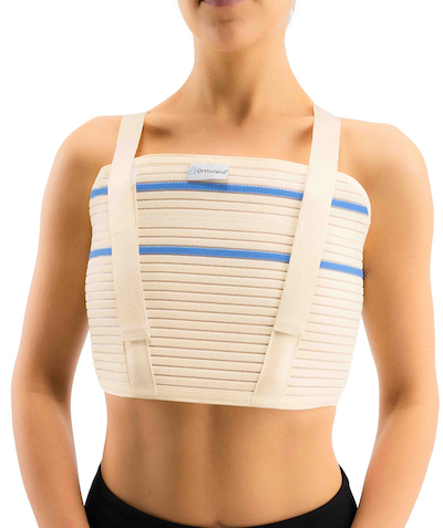 chest corset with plastic baleen unisize