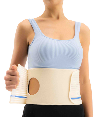 colostomy brace (monofilament corset fabric)