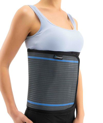 abdominal corset unisize dark grey colour ( monofilament corset fabric ) 