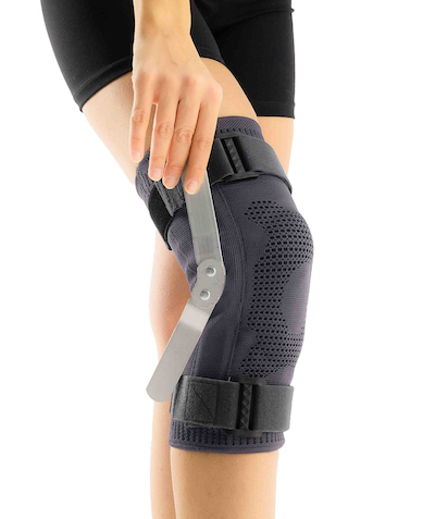 hinged knee brace - knitted fabric
