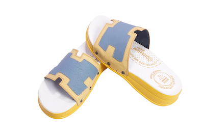 slippers with epin model *terra* yellow-blue